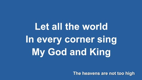 Let All The World