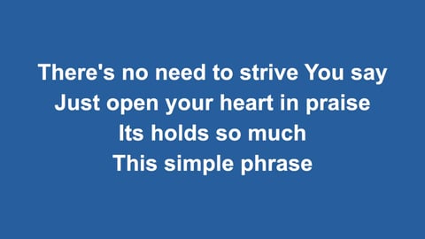 Simple Phrase
