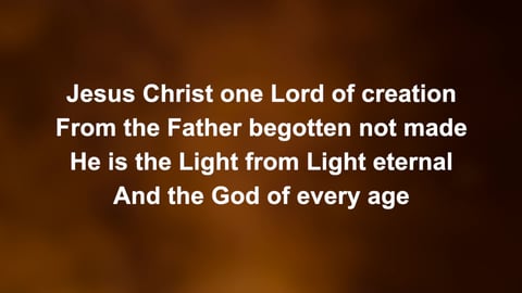 The God We Love (Nicene Creed)