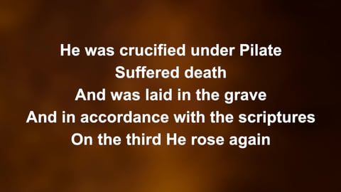 The God We Love (Nicene Creed)