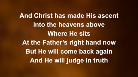 The God We Love (Nicene Creed)