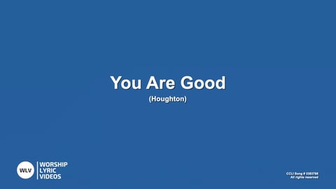 You Are Good (We Worship You)