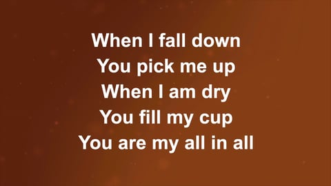 You Are My All In All