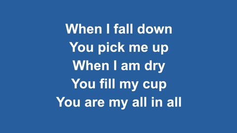 You Are My All In All