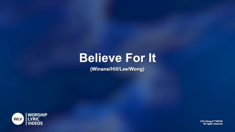 Believe For It (Acoustic)