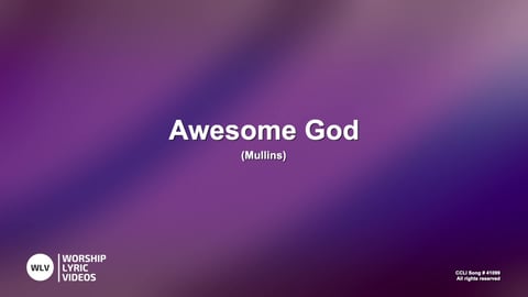 Awesome God (Acoustic)