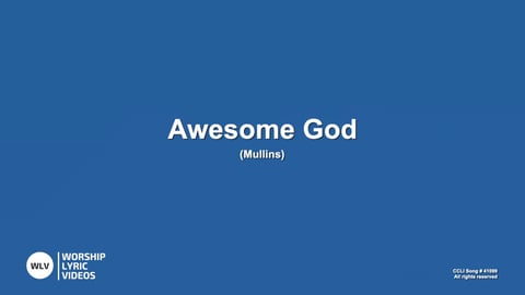 Awesome God (Acoustic)