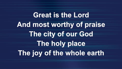 Great Is The Lord (Piano)