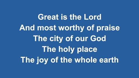 Great Is The Lord (Piano)