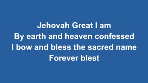 The God Of Abraham Praise