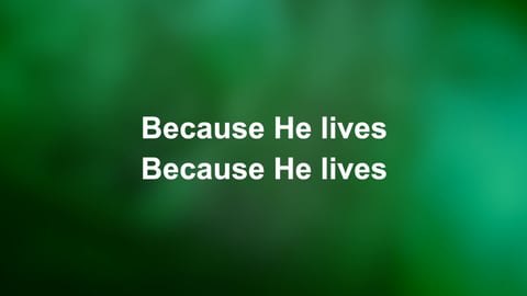 Because He Lives (Amen) (Piano)