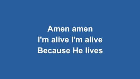 Because He Lives (Amen) (Piano)