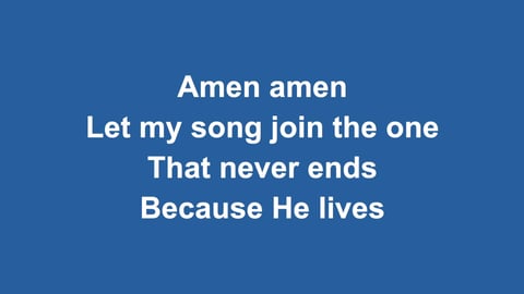 Because He Lives (Amen) (Piano)