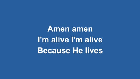 Because He Lives (Amen) (Piano)