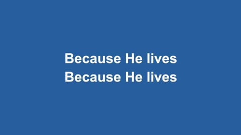 Because He Lives (Amen) (Piano)