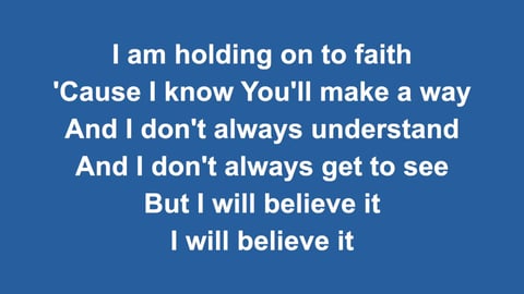 Faithful Now (Piano)