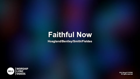 Faithful Now (Piano)