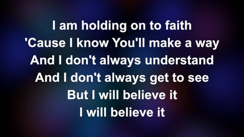 Faithful Now (Piano)