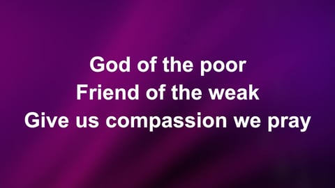 God Of The Poor (Piano)