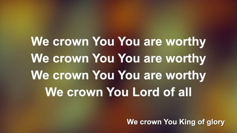 No One Like The Lord (We Crown You) (Piano)
