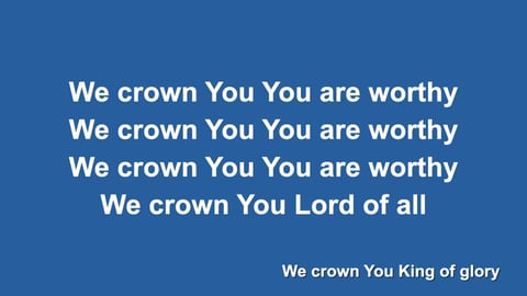 No One Like The Lord (We Crown You) (Piano)