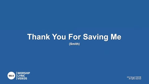 Thank You For Saving Me (Piano)