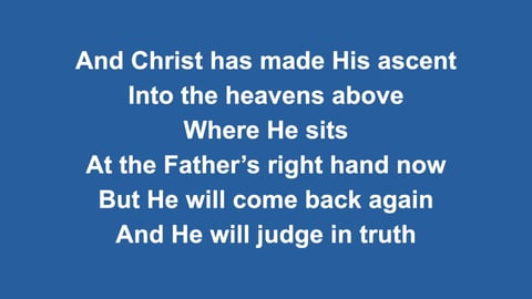 The God We Love (Nicene Creed)