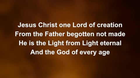 The God We Love (Nicene Creed)