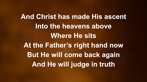 The God We Love (Nicene Creed)