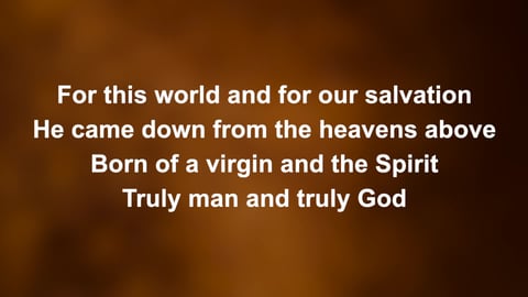 The God We Love (Nicene Creed)
