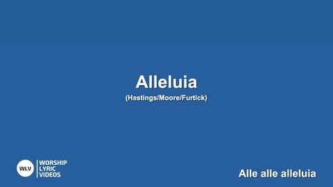 Alleluia
