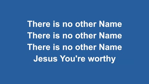 Jesus Be The Name