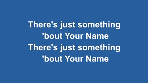 Jesus Be The Name