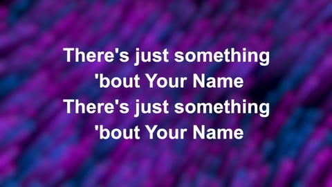 Jesus Be The Name