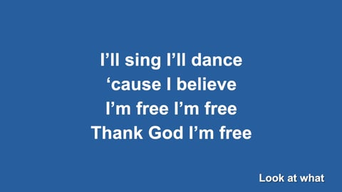 Thank God I'm Free