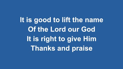 Thanks And Praise