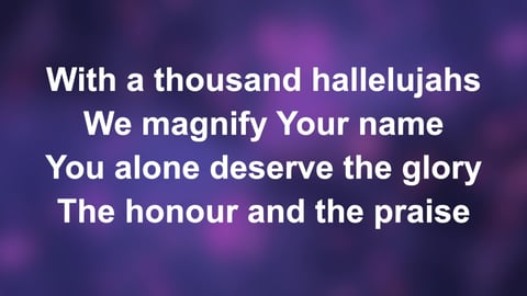 A Thousand Hallelujahs (Acoustic)