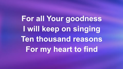 10,000 Reasons (Bless The Lord) (Acoustic)