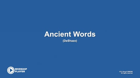 Ancient Words (Acoustic)