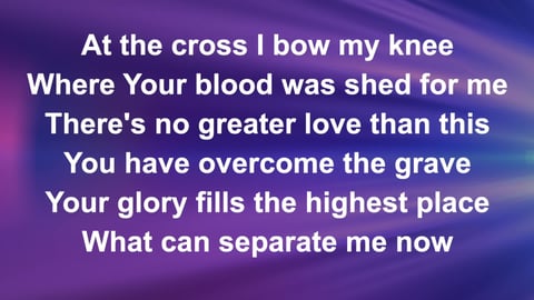At The Cross