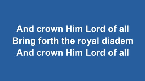All Hail The Power Of Jesus Name