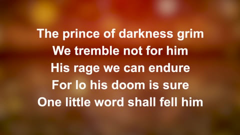 A Mighty Fortress Is Our God (Acoustic)