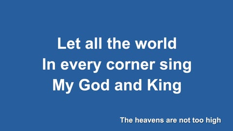 Let All The World