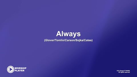 Always (Acoustic)