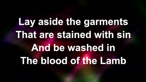 Are You Washed In The Blood