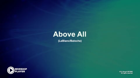 Above All