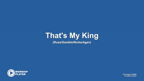 That's My King