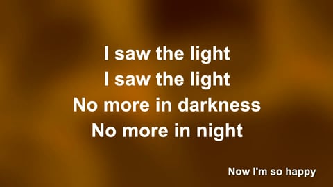 I Saw The Light