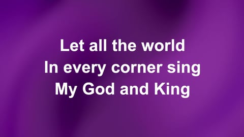Let All The World