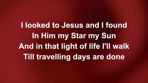 I Heard The Voice Of Jesus Say